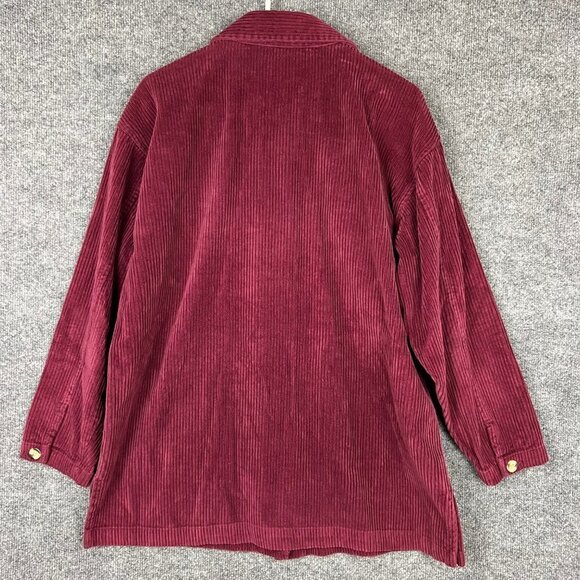 BOUNDARY WATERS WOMEN OVER SIZED M CORDUROY BUTTON DOWN JACKET - Picture 3 of 8